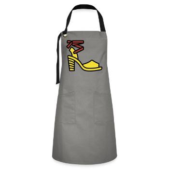High Heel Shoe Fashion Italy Fashionista - Artisan Apron - grey/black - Front - Zoe (177cm)
