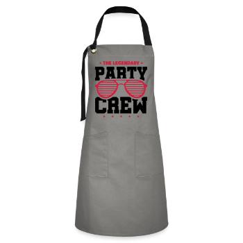 Party Crew - Artisan Apron - grey/black - Front - Zoe (177cm)