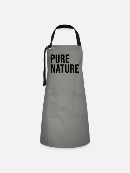 Pure Nature - Kontrastschürze - Grau/Schwarz