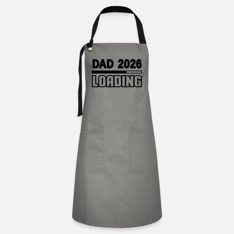 dad_2026_loading - Grembiule artista - grigio/nero