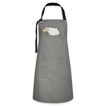 sheep - Artisan Apron - grey/black - Front - Zoe (177cm)
