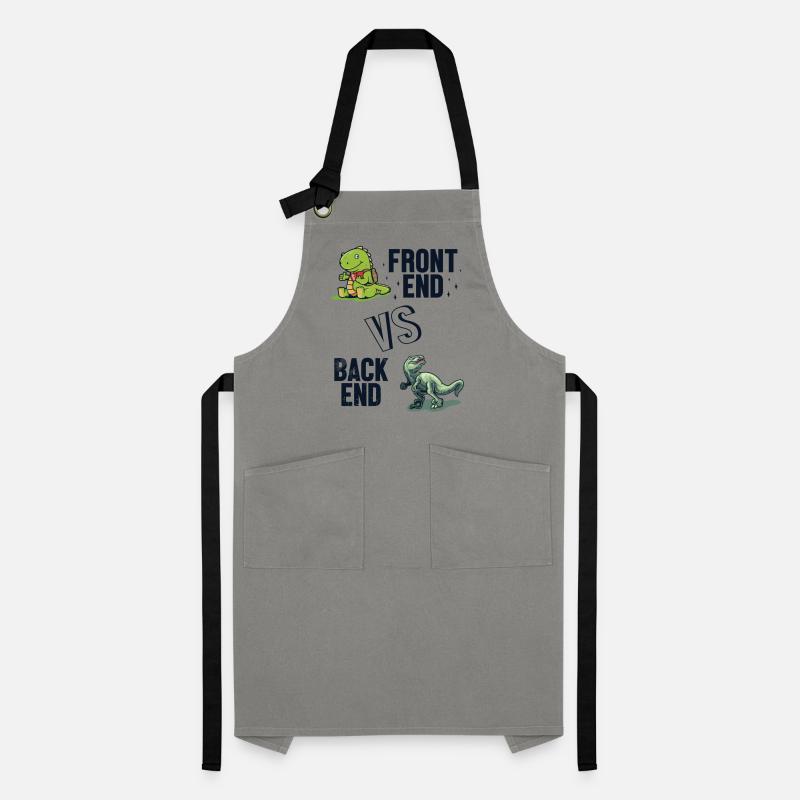 Frontend vs. Backend Developer Developer Coder Kontrastschürze