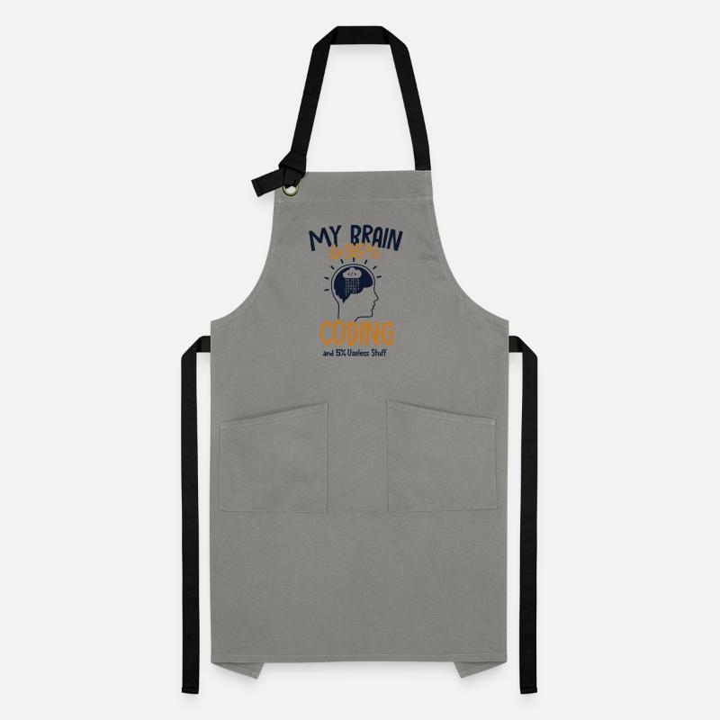 My Brain is 95% Coding Full Stack Coder Software Artisan Apron