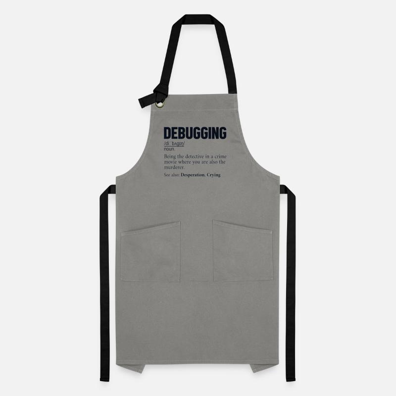 Debugging Definition Developer Coder Programmer Artisan Apron