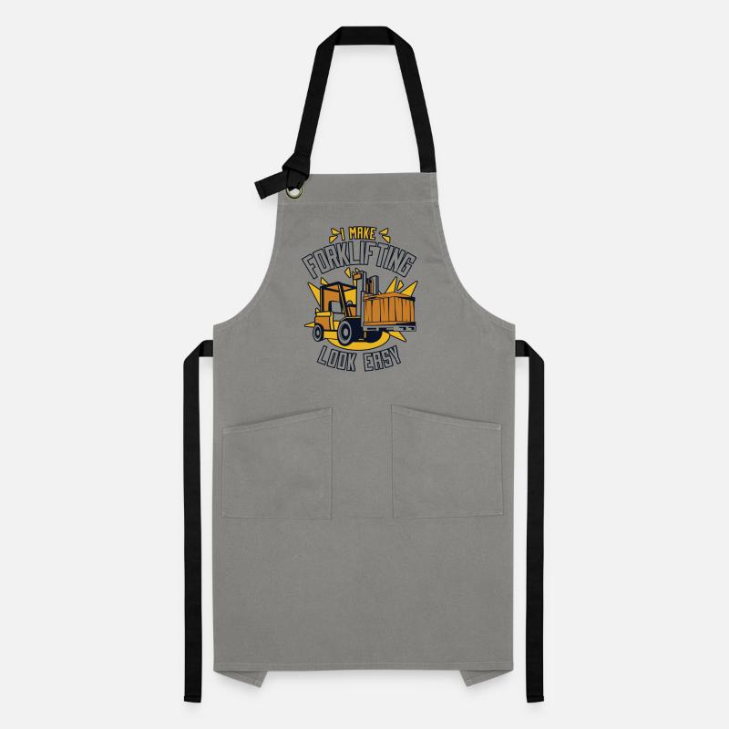 I Make Forklifting Look Easy Forklift Driver Artisan Apron