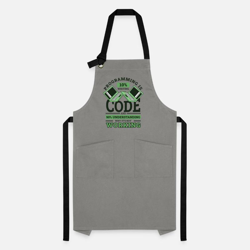 Programming 10% Writing 90% Not Working Coder Artisan Apron