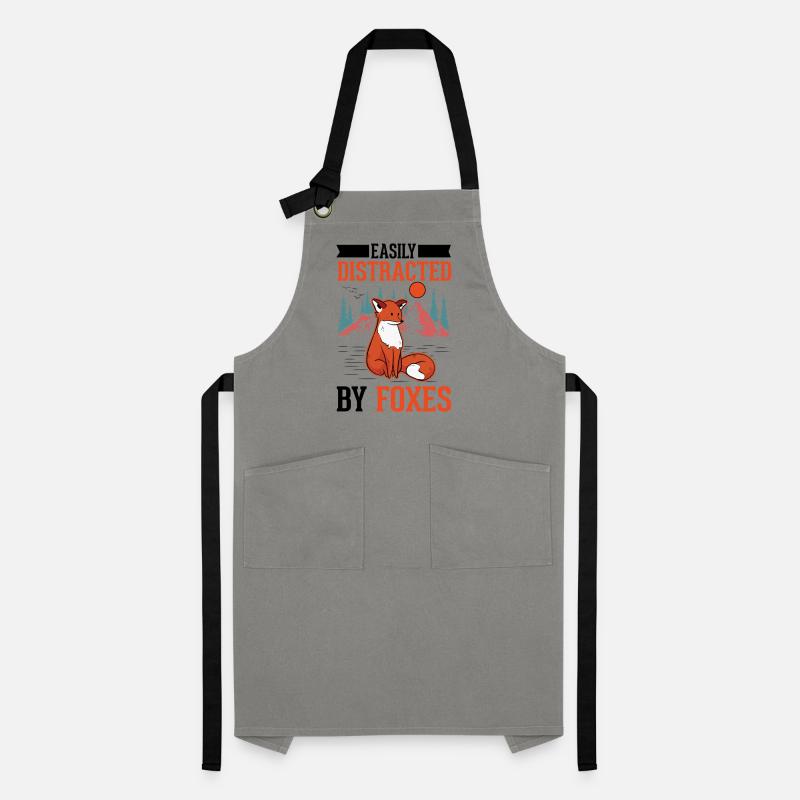 Fuchs Geschenk Rotfuchs Kontrastschürze