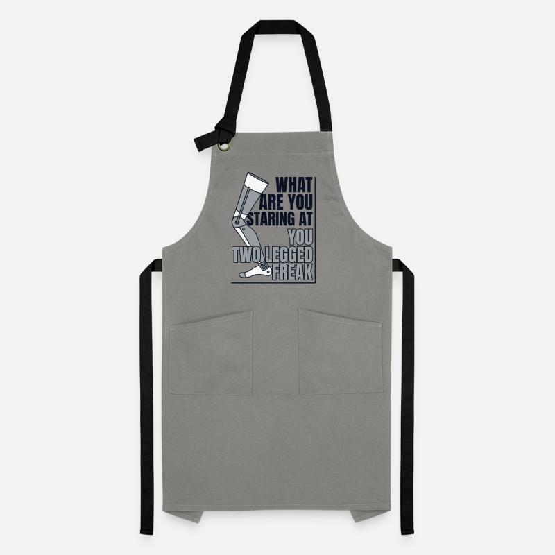 Two Legged Freak Artificial Legs User Leg Artisan Apron