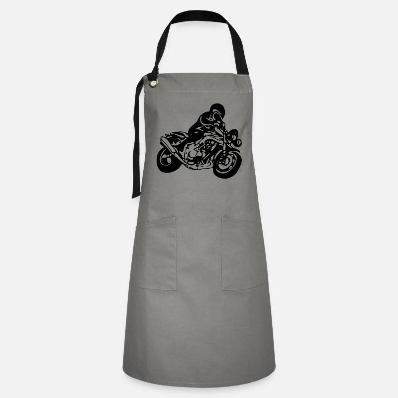 motorcycle - Artisan Apron - grey/black