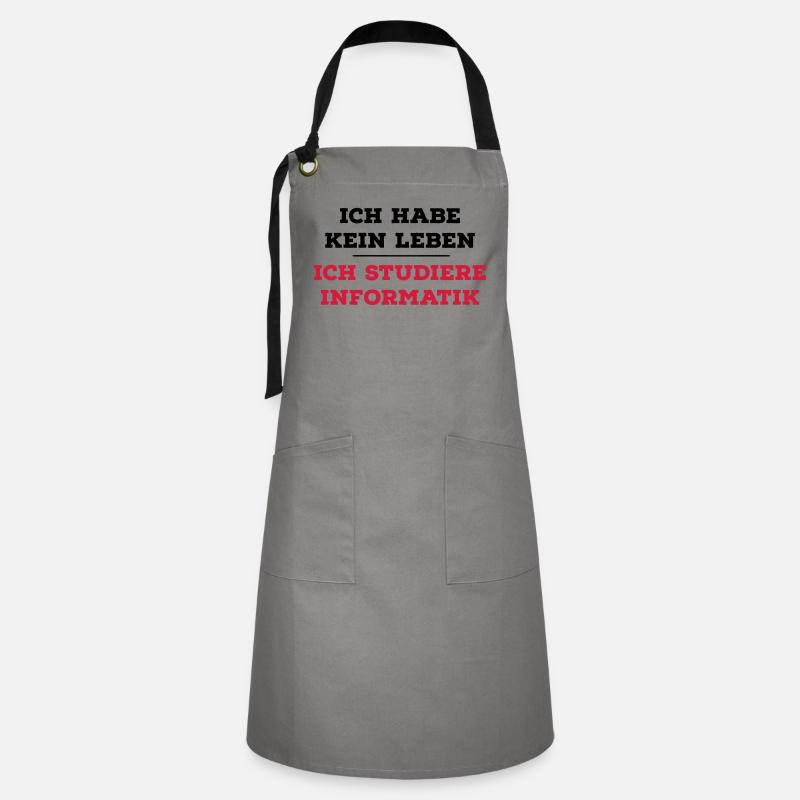computer scientist - Artisan Apron - grey/black