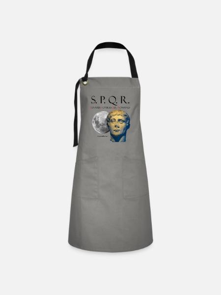 SPQR LUNAR Schürzen - Kontrastschürze - Grau/Schwarz