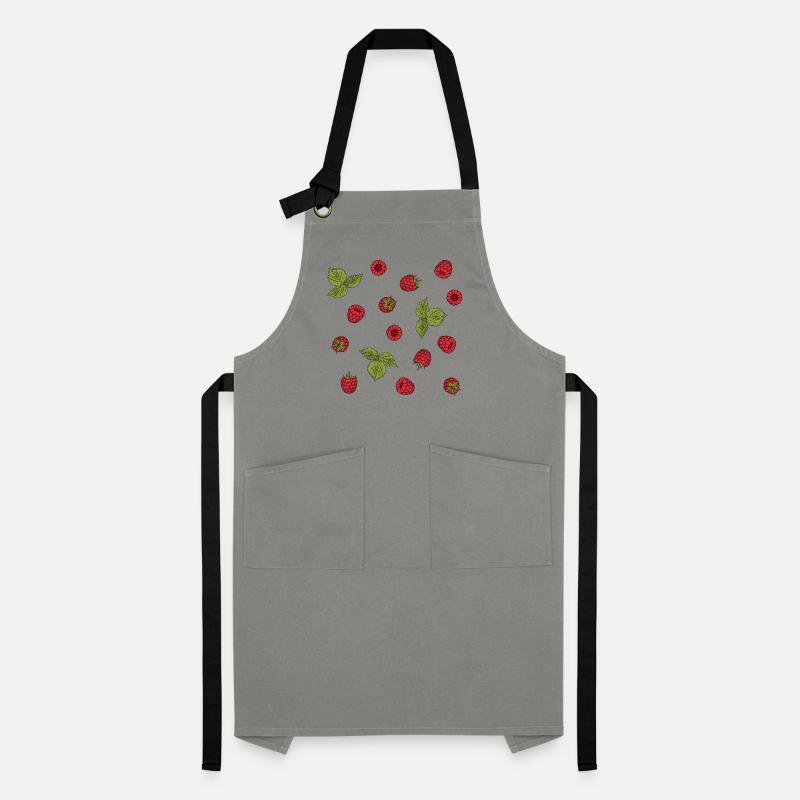 For raspberry lovers: delicious raspberry pattern Artisan Apron