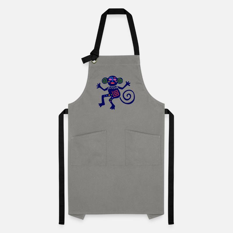 Ancient Mexican Symbol, Monkey, Monkey Artisan Apron