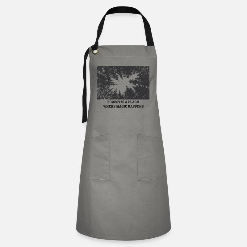 Magic Forest - Artisan Apron - grey/black