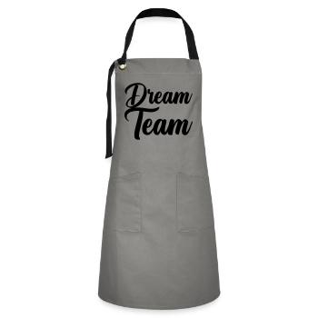 Dream Team - Artisan Apron - grey/black - Front - Zoe (177cm)