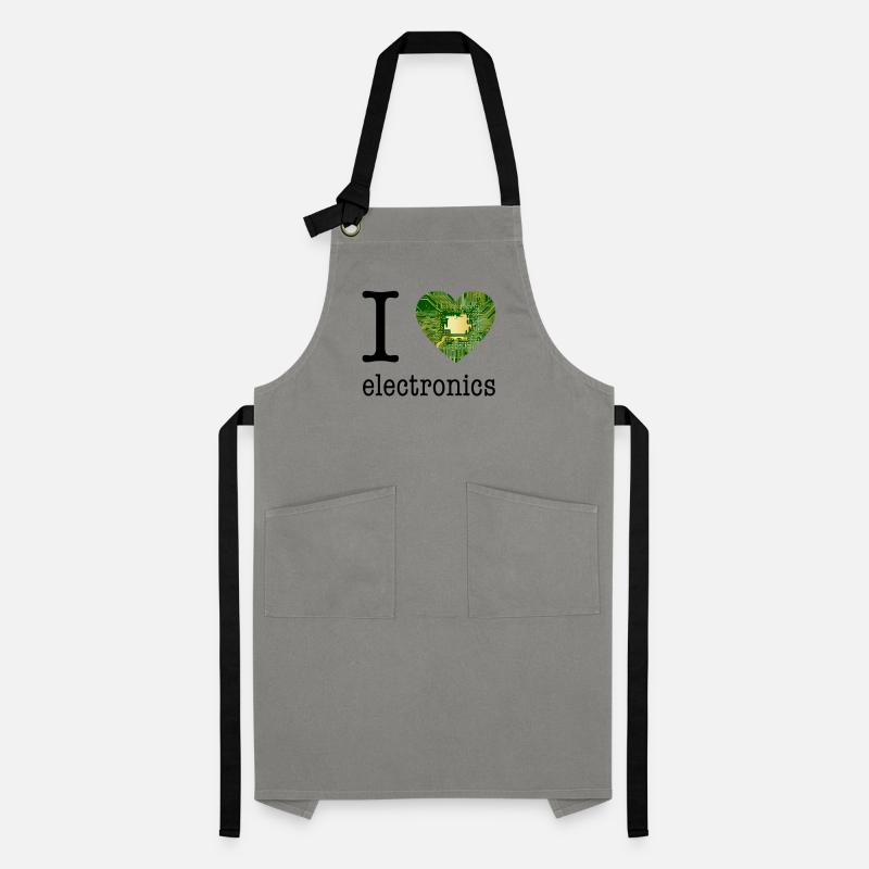 I love Electronics - electronics / gift idea Artisan Apron