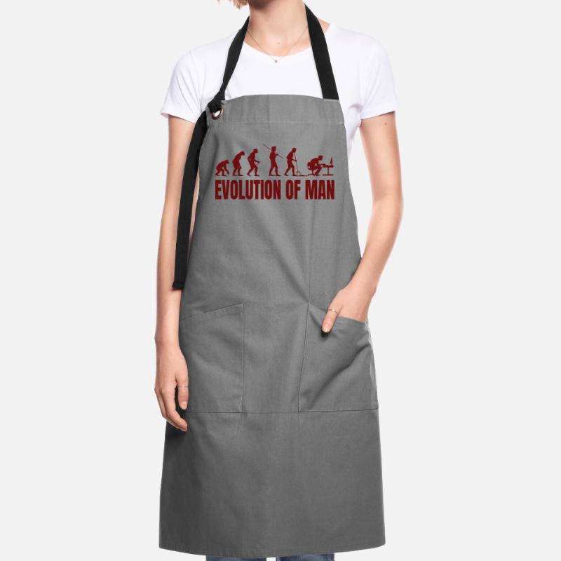 Computer PC Evolution Computer Scientist Programmer Artisan Apron