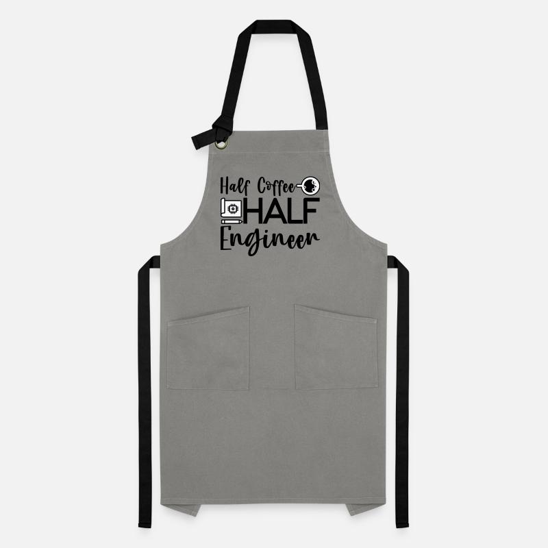 Half Coffee Half Engineer 4 Artisan Apron