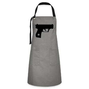 Pistol - Artisan Apron - grey/black - Front - Zoe (177cm)