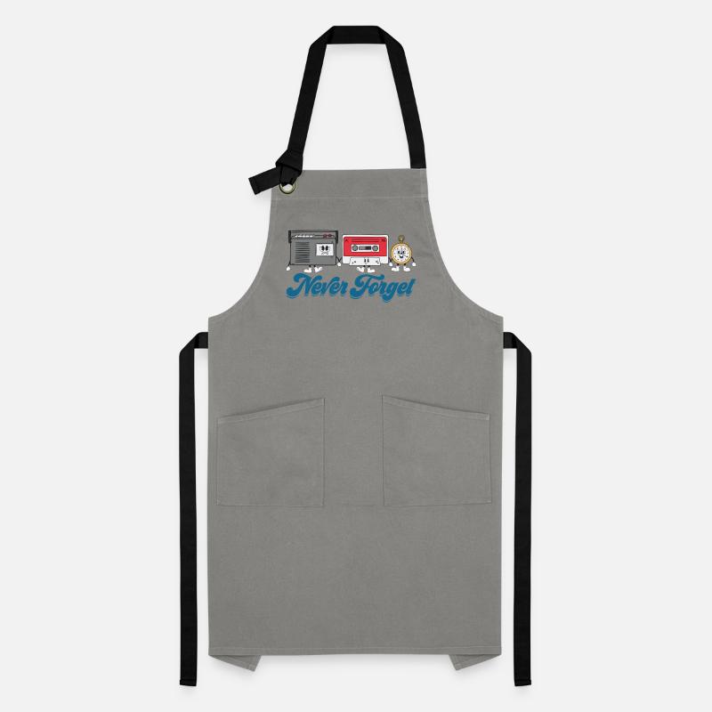 Never Forget Cassette Tape VHS Floppy Disk 90s Artisan Apron