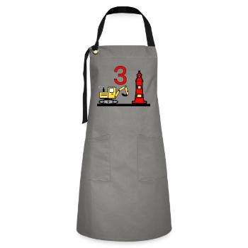 Excavator - Artisan Apron - grey/black - Front - Zoe (177cm)