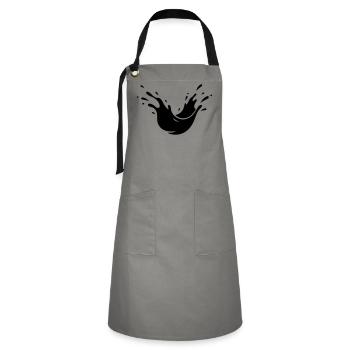 Schlamm Spritzer Dreck Splash - Kontrastschürze - Grau/Schwarz - Vorne - Zoe (177cm)