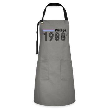1988 - Artisan Apron - grey/black - Front - Zoe (177cm)