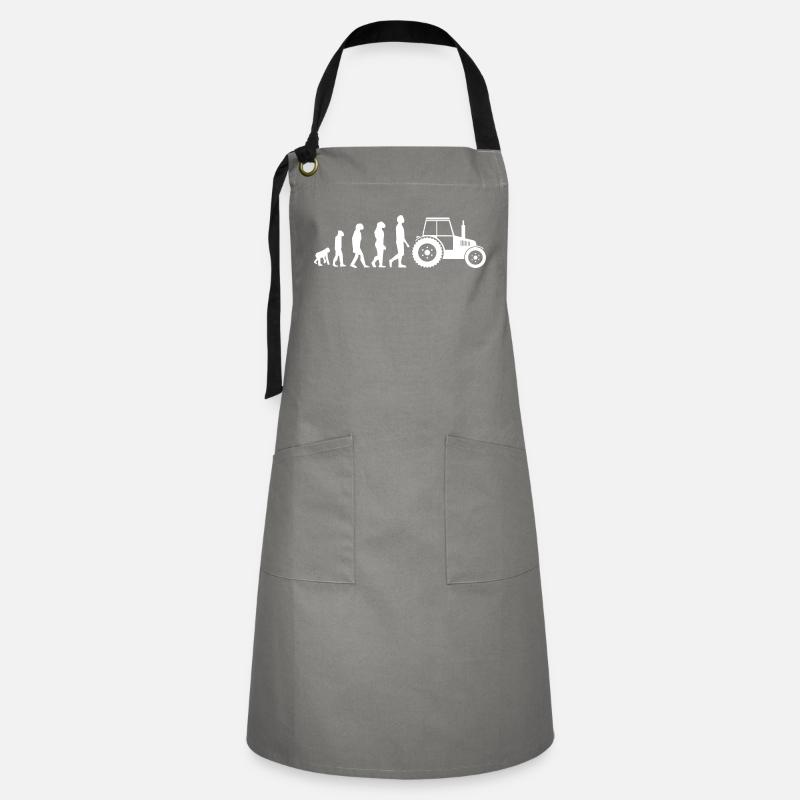 TRACTOR EVOLUTION - Artisan Apron - grey/black