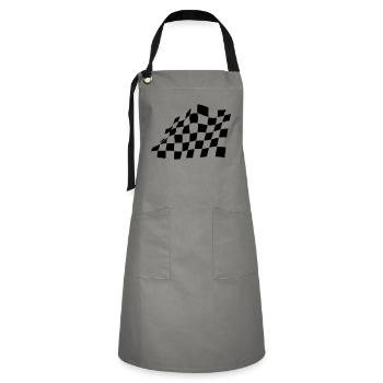 RACE, AIM, FLAG - Artisan Apron - grey/black - Front - Zoe (177cm)