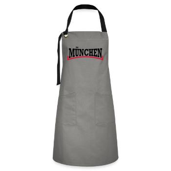 Munich * two-tone - Artisan Apron - grey/black - Front - Zoe (177cm)