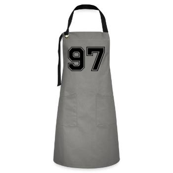 97 - Artisan Apron - grey/black - Front - Zoe (177cm)