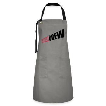 Leader Cousin Crew Team - Kontrastschürze - Grau/Schwarz - Vorne - Zoe (177cm)