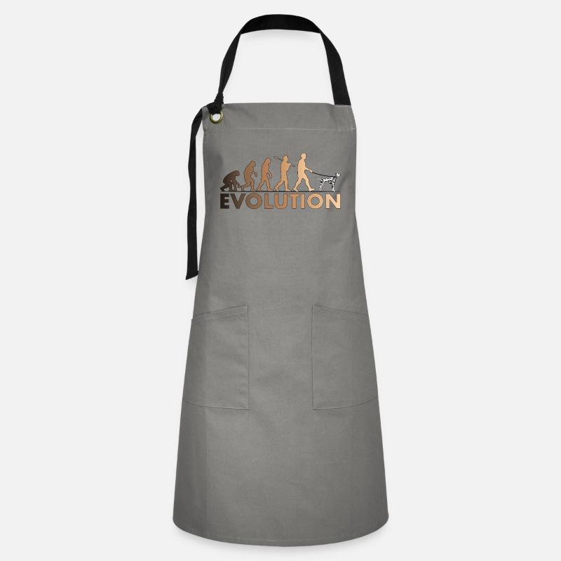 Dalmatian Evolution Brown - Artisan Apron - grey/black