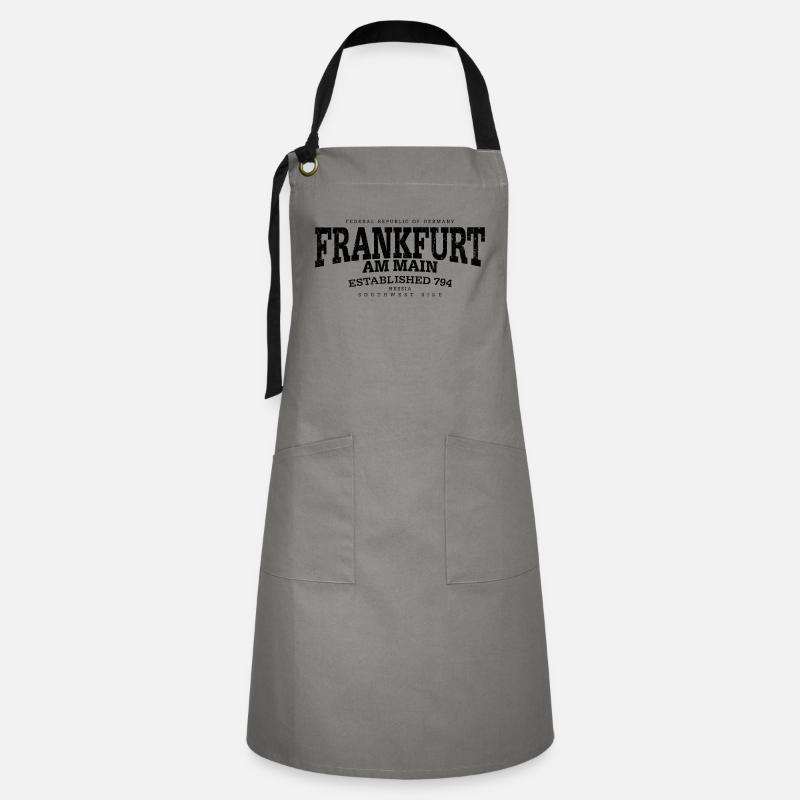 Frankfurt am Main (black oldstyle Edt. '13) - Artisan Apron - grey/black