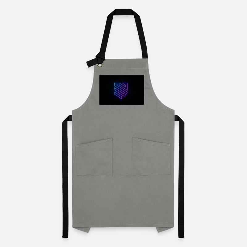 Neon Geometry Logo Gradient Artisan Apron