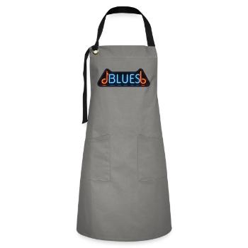 BLUES NEON - sound vision - Tablier contrasté - gris/noir - Devant - Zoe (177cm)
