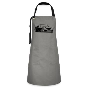 GTR R34 NISMO Skyline - Artisan Apron - grey/black - Front - Zoe (177cm)