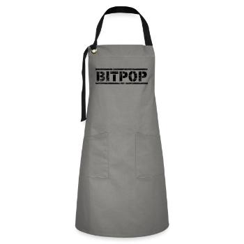 Bitpop - Artisan Apron - grey/black - Front - Zoe (177cm)
