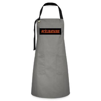 bachelor - Artisan Apron - grey/black - Front - Zoe (177cm)