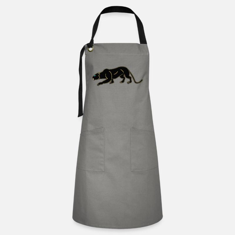 black panther - Artisan Apron - grey/black
