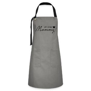 Happ Birthday, Mommy - Artisan Apron - grey/black - Front - Zoe (177cm)