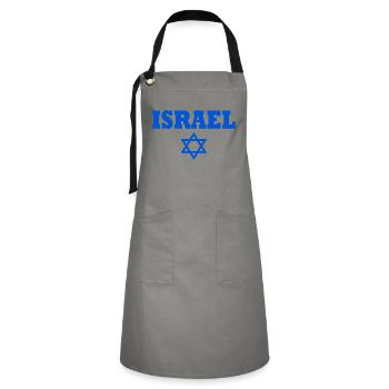 Israël - Tablier contrasté - gris/noir - Devant - Zoe (177cm)