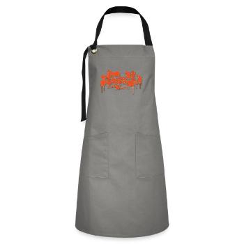Rétro funky - Tablier contrasté - gris/noir - Devant - Zoe (177cm)