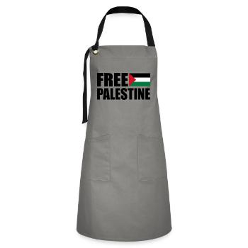 Free palestine - Artisan Apron - grey/black - Front - Zoe (177cm)
