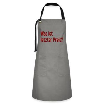 What is last price? - Artisan Apron - grey/black - Front - Zoe (177cm)