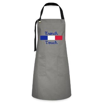 French Touch / France - Artisan Apron - grey/black - Front - Zoe (177cm)
