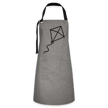Kite - Artisan Apron - grey/black - Front - Zoe (177cm)