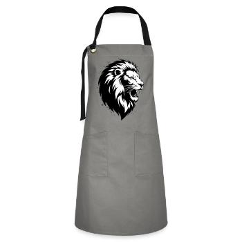 Mad Leon - Artisan Apron - grey/black - Front - Zoe (177cm)