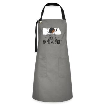 Australian Shepherd - Artisan Apron - grey/black - Front - Zoe (177cm)