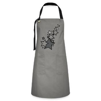 shooting star - Artisan Apron - grey/black - Front - Zoe (177cm)